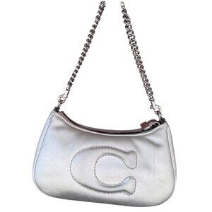 Coach Teri shoulder bag metallic with signature quilting